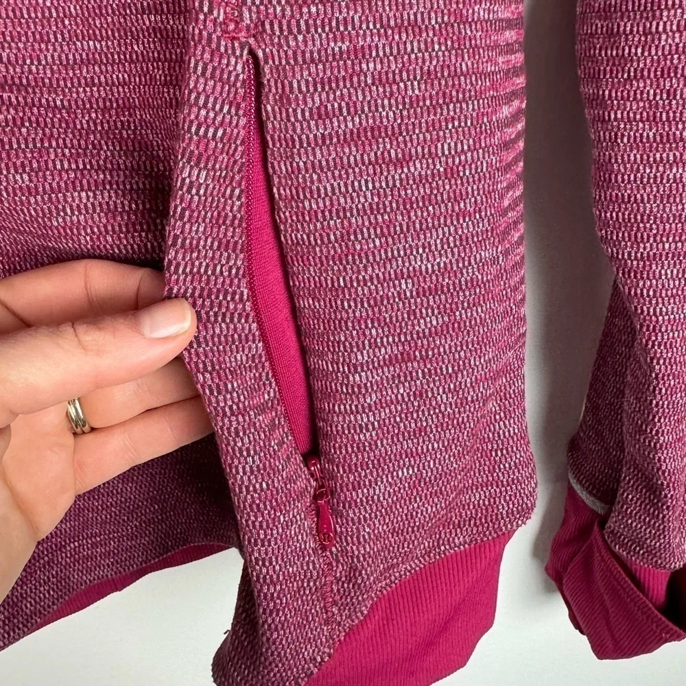 Lululemon Runderful Half Zip Top Layer 6 Berry